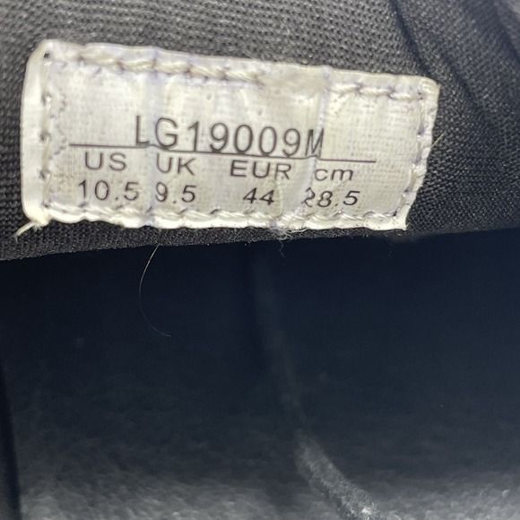 Bruno Marc Mens 10.5 Shoes Oxford Black Stylish Lace Up EUC Brown Trim Preppy - Picture 8 of 10